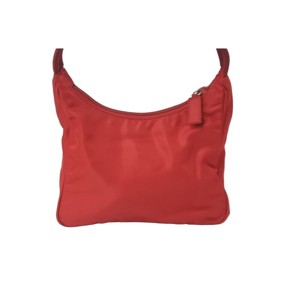 Prada Hobo Handbag One Shoulder Nylon Red - Picture 3 of 9